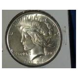 5 PEACE SILVER DOLLARS 22-S 
