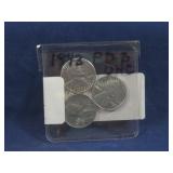 (3) 1943 STEEL PENNIES, 1943, 