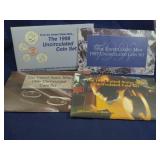 (4) US MINT UNC. COIN SETS: 1995, 1996, 1997, 1998