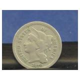 1870 US 3 CENT "NICKEL"