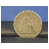 1857 LIBERTY SEATED HALF DIME