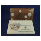 1985 AND 1988 US MINT UNCIRCULATED COIN SETS