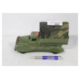 VINTAGE PRESSED STEEL ARMY TRUCK