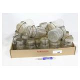 ASSORTMENT OF CLEAR CANNING JARS