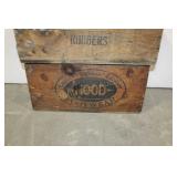 2 HOOD RUBBER WOOD BOXES