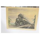 TRAIN-RELATED POSTER AND PICTURES