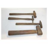 6 SPECIALTY HAMMERS AND AN  AXE