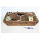 VINTAGE WOODEN TOOLBOX