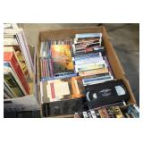 LARGE GROUPING OF VHS, DVDS CDS