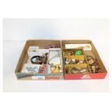 2 BOXES OF MISC. JEWLERY