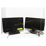 EMERSON 18" TV AND DELL 20" MONITOR