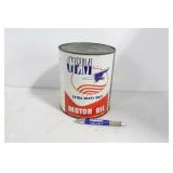 GEM MOTOR OIL CAN