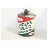 WOLF HEAD MOTOR OIL GAS TANK