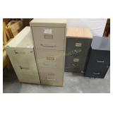 4 METAL FILING CABINETS