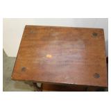 2 END TABLES, BAR STOOL, HAT RACK & STOOL