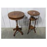 2 PEDESTAL TABLES