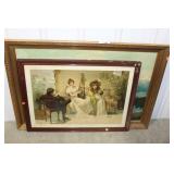2 FRAMED ART PIECES