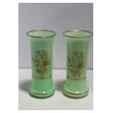 PAIR OF ORIENTAL STYLE MANTLE VASES