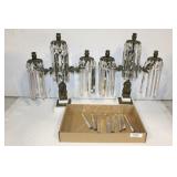 BRONZE,MARBLE,CRYSTAL  CANDELABRAS