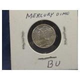 1944 MERCURY DIME - BU