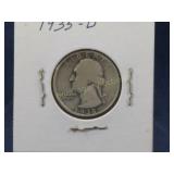 1935 WASHINGTON QUARTERS, 35-S, 35-D