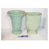 GROUPING OF 8 PLANTERS  AND VASES