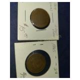 1864 & 1865 2 CENT PIECES
