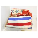 ORIENTAL DOLL STATUE, FLAG AND PURSE