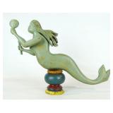 Folk Art Carved Mermaid