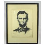 Josef Pierre Nuyttens Lincoln Lithograph