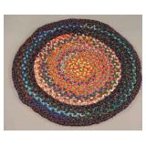Round Braided Scatter Rug