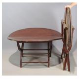 Two 19th c. Mahogany Folding Tables