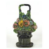 Pansies in Basket Doorstop