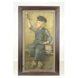 Early Dutch Boy Paint Framed Advertising
