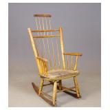 19th c. Comb-Back Windsor Rocking Chair