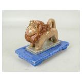Folk Art Pottery Lion