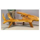 Free Form Wooden Bench