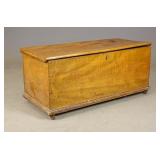 19th c. Maple Blanket Box