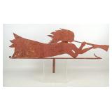 Sheet Iron Angel Weathervane