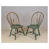 Pair Hoopback Windsor Chairs