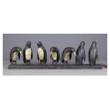 Decorative Metal Penguin Sculpture