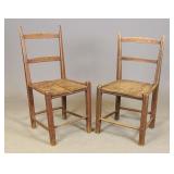 Pair 18th c. Canadian Chairs