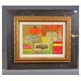 Mixed Media Artwork Signed Mary Todd Shaw
