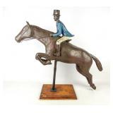 Jockey on Horse Weathervane
