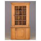 19th c. Corner Cupboard