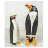 Folk Art Carved Penguins