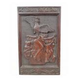 Carved Wooden Plaque