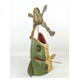 Robert Allan Francis Folk Art Carved Fish