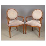 Pair French Style Arm Chairs