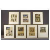 Set of Continental Costume Prints